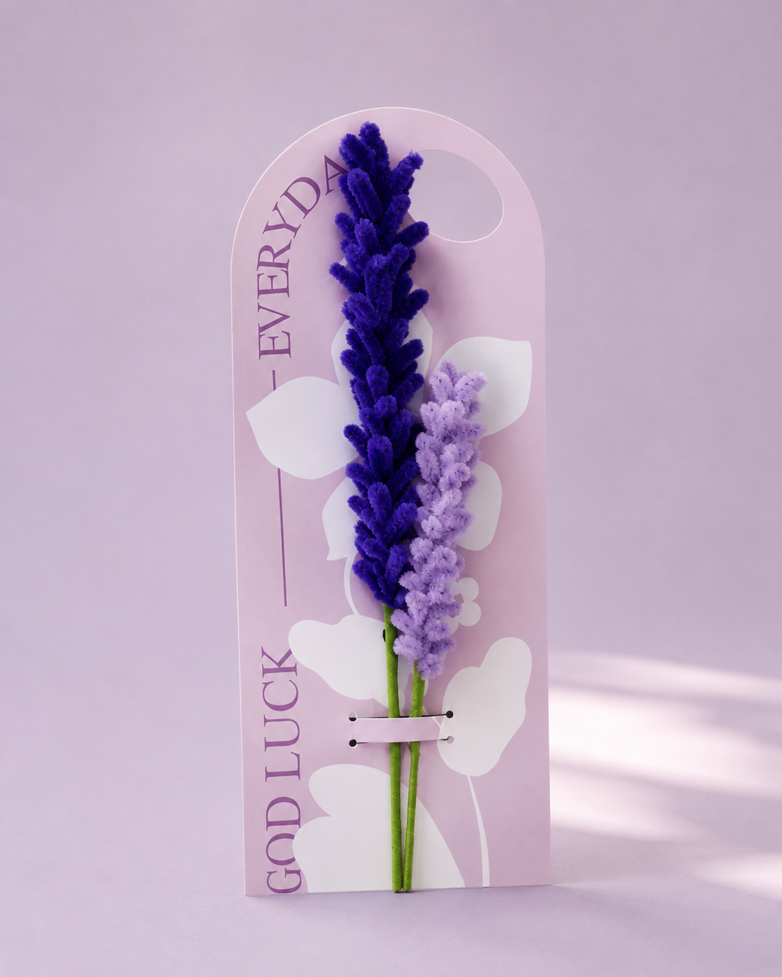 Purple Lavender Flower Card