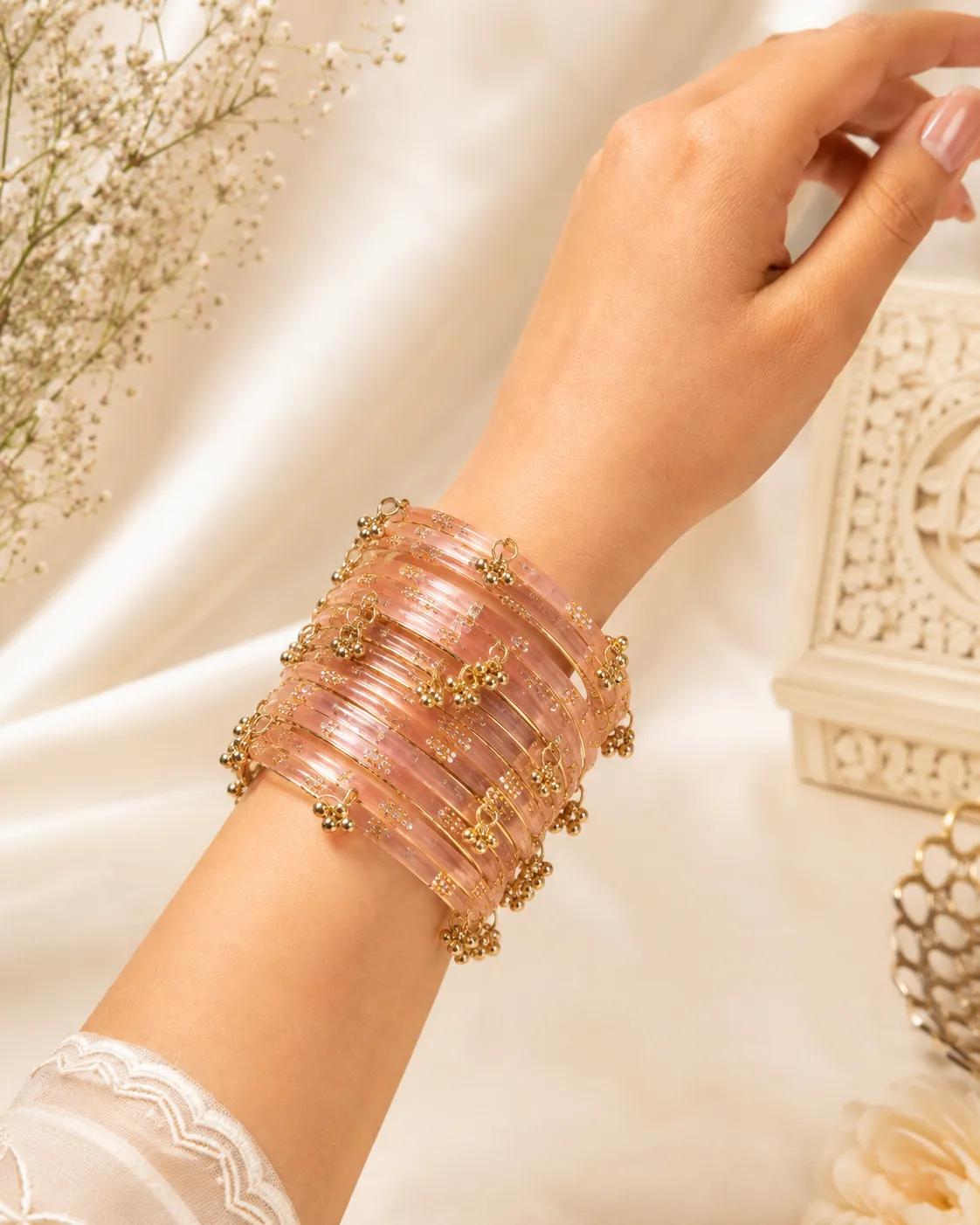 Blush Gulab Kashmiri Chudiya Set thumbnail 2