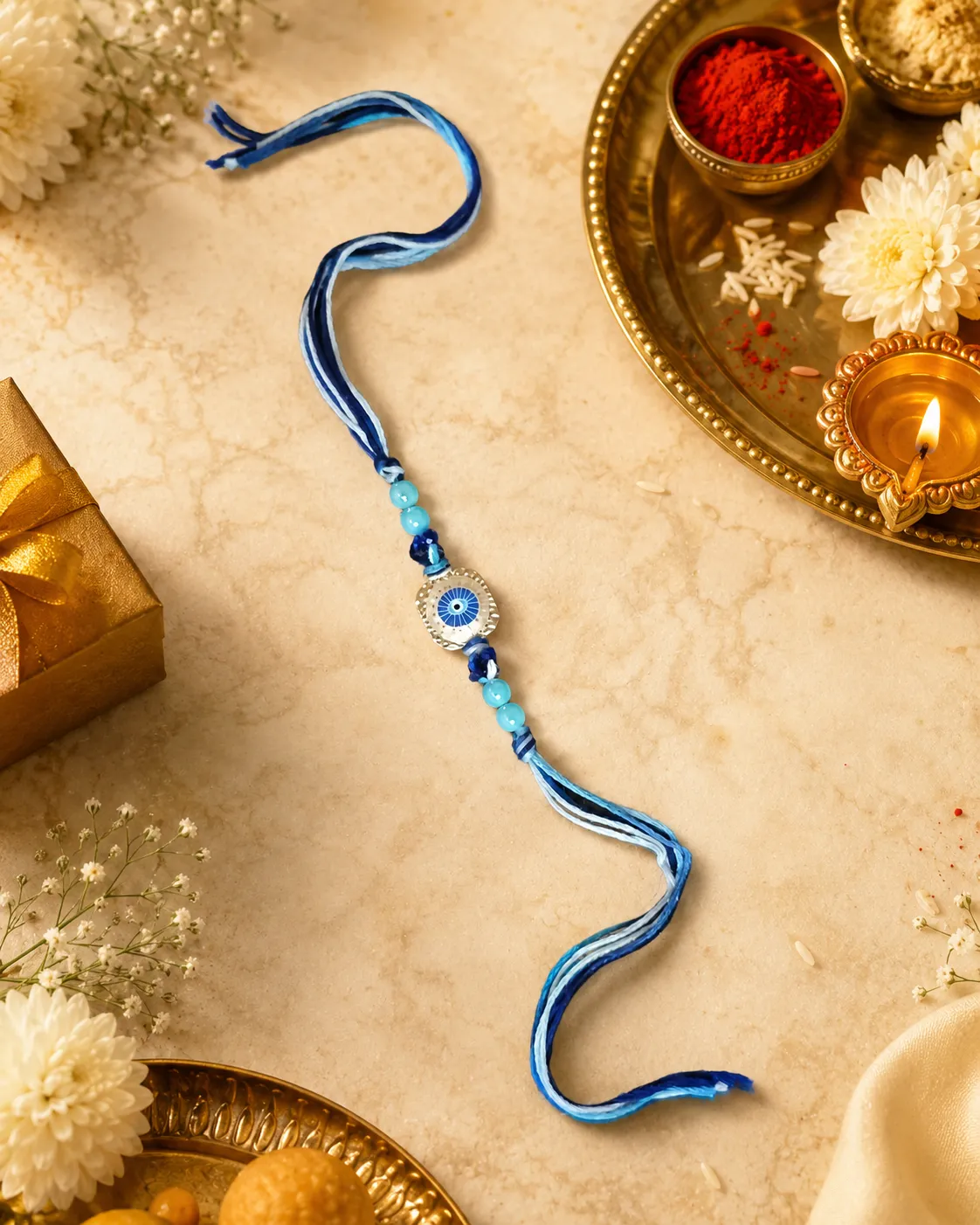Blue Evil-Eye Rakhi