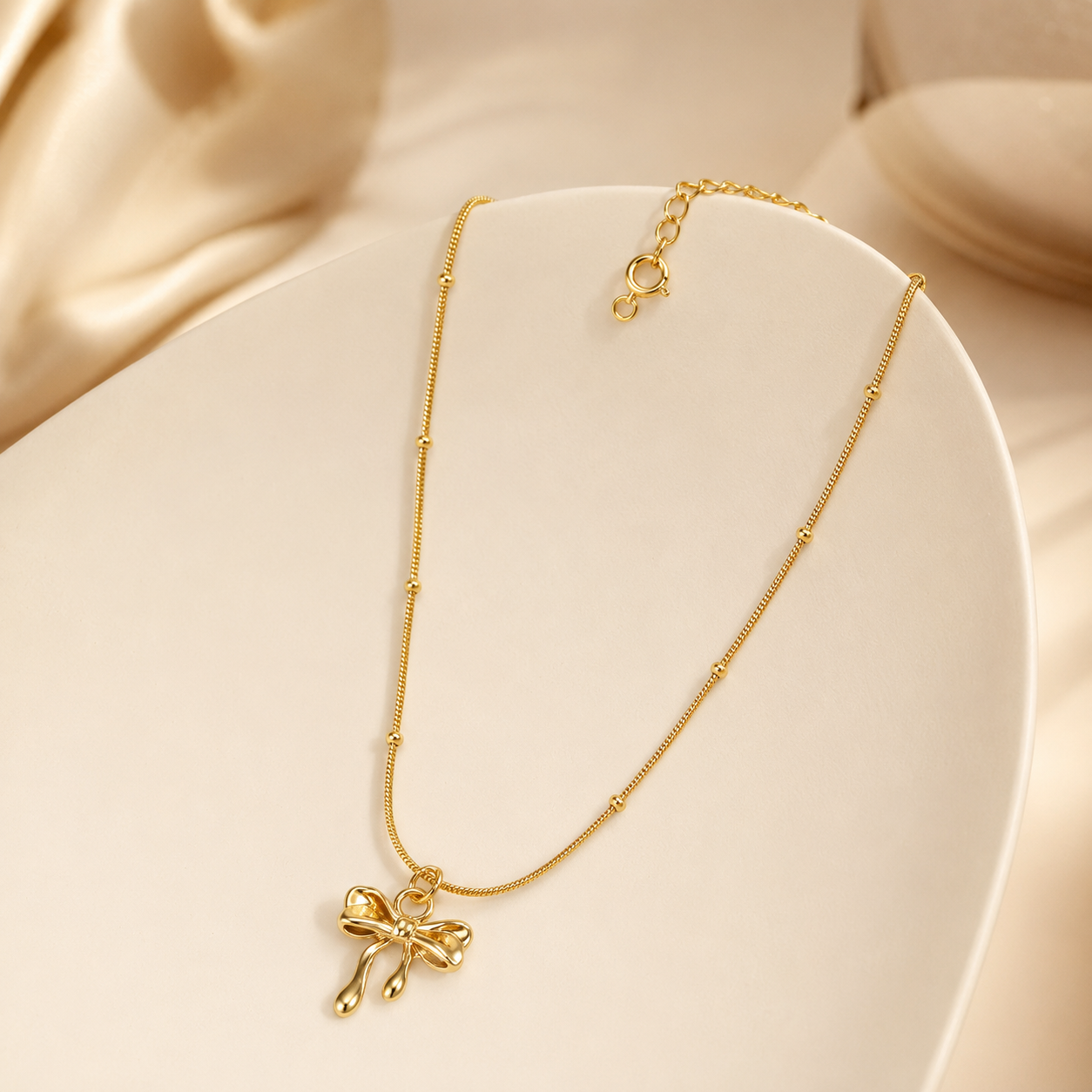 Bow-Tied Love Anti Tarnish Pendant