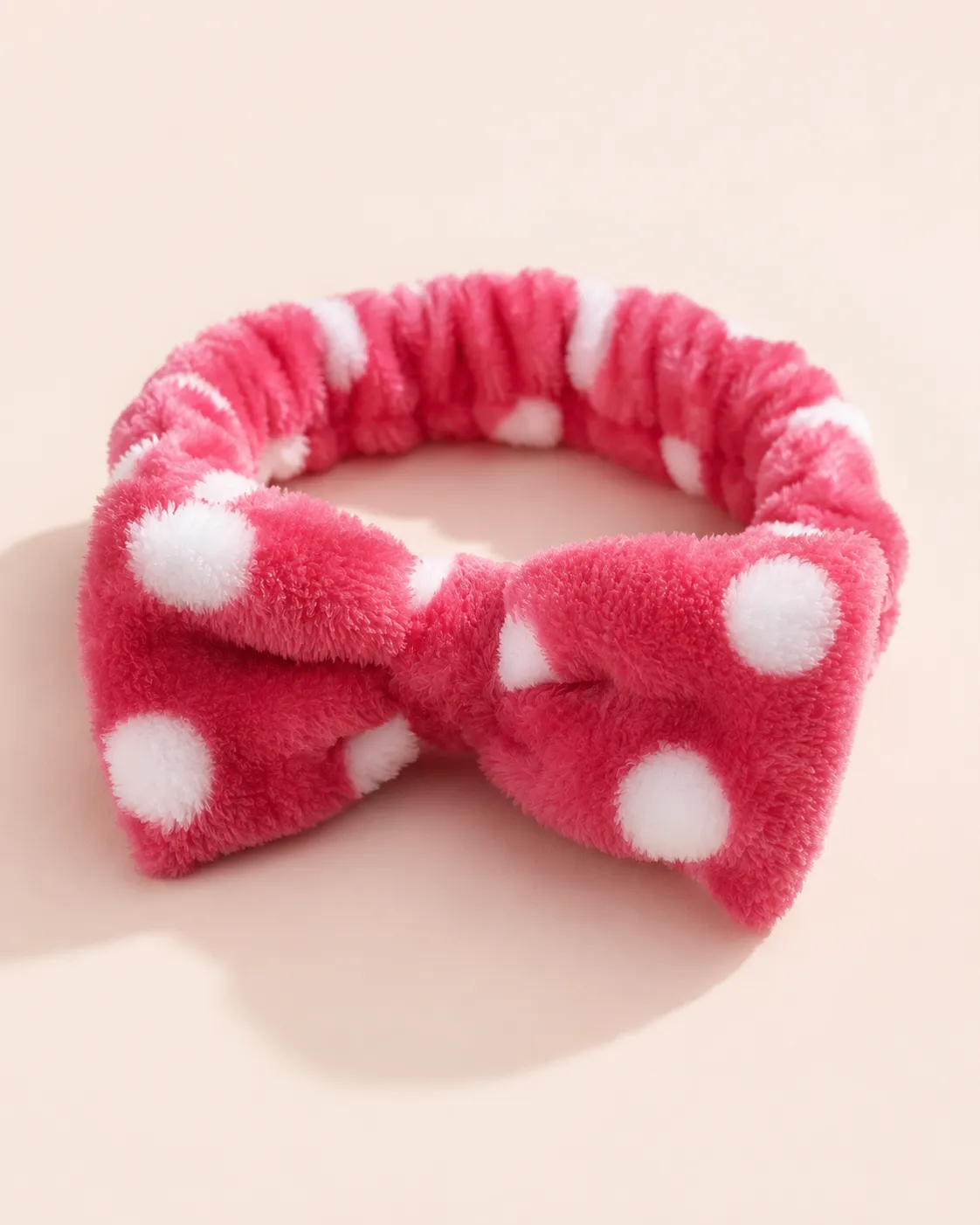 Strawberry Polka Bow Headband thumbnail 2